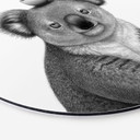 Billede Koala med kaffe - Korenkova - Alu-Dibond Rund