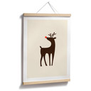 Plakat Kubistika - renifer Rudolf