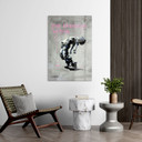 Glasbild Tänzer Streetart Freedom Within - Habib - 40x60 cm