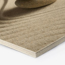 Sekskantet billede af træ Stone in Sand 2