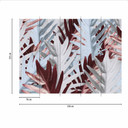 Fototapeta z palmami RedPalm w kolorze zielono-czerwonym - włóknina Designwalls 2 - 2,55 x 3,5 m