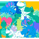 Kludetapet - Toy Story Rex og Trixie - 300 x 280 cm