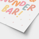 Kinder-Poster 'Sei frech, wild & wunderbar' in bunter Punkte-Optik