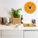 Sticker mural - Horloge Orange