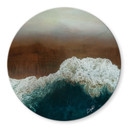 Glasbild Wellen im Ozean - Guido Maria Kretschmer Kollektion - Rund - Ø 70 cm