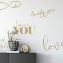 Wallsticker -  Kærlighedsslogans
