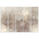 Canvas print 5 dele, lysekrone