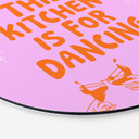 Billede Dette køkken er til at danse i - Ohkimiko - rund – print på aluminium (Alu-Dibond)