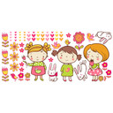 Sticker mural - Fleurs et amies