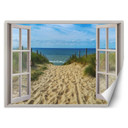 Fototapete Fensterblick Weg zum Meer