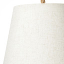 Pendelleuchte Milan, braun, 130 x 35 cm, Textil Pendelleuchte