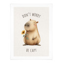 Plakat Capybara - Don't worry be capy