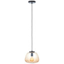 Pendelleuchte Junis, braun, 176 x 25 cm, Glas Pendelleuchte