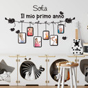 Wandtattoo + Name Il mio primo anno... mit Platz f