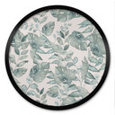 Plakat Jungle Leaves Watercolour Cream - Bloomery Decor - okrągły