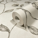 non-woven tapet beige guld blomster til stue soveværelse køkken marburg tapet