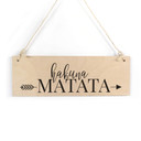 Panneau en bois Hakuna Matata 