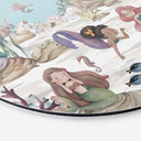Wandbild Magisches Unterwasserreich der Meerjungfrauen - Oliver Robins - Alu-Dibond Rund