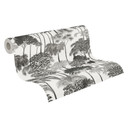 Tapeta z włókniny drzewa leśne palmy szary czarny biały metaliczny tapeta tapeta natura