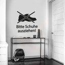 Wandtattoo Bitte Schuhe ausziehen 1
