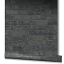 Sten-effekt tapet, sort non-woven tapet
