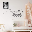 Wallsticker -  + Navn Daddy's little Princess