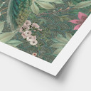 Plakat paw w tropikalnym ogrodzie na mozaice - Bloomery Decor