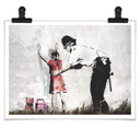 Plakat Banksy - Policjant przeszukujący dziewczynę