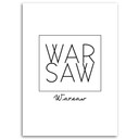Canvasbillede, Grav med inskription Warszawa