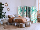 Paravent, Raumteiler freistehend, Trennwand - Fish Leaping Above the Waves