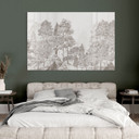 Acrylglas Forest met boslandschap in beige - Ms Tiff