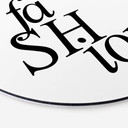 Tableau sur alu-Dibond rond Fashion 01