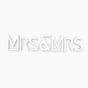 Litery dekoracyjne 3D Mrs & Mrs modern