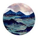 Plakat SpaceFrog Designs - Sea Drift - okrągły