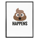 Plakat - Emojione - Shit happens