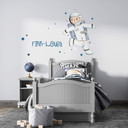 Wallsticker -  + Navn - Astronaut (Judith Loske)