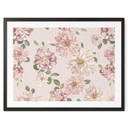 Plakat z kwiatami - Dalie Shabby Chic Pink - Bloomery Decor
