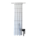 Homing Fertigschal mit verdeckten Schlaufen Linus weiß/grau -  2,45 x 1,4 m