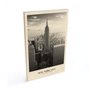 Plakat drewniany New York