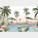 Fototapeta Kikki Belle - Flamingowa oaza
