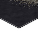 Glasbillede - Elegant mandala i sort og guld - Bloomery Decor