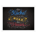 Poster Die Küche ist das Herz des Hauses - dunkel