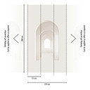arkitekturtapet i beige hvid - non-woven tapet 3D-look - moderne design