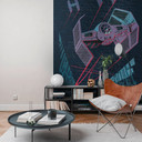 Vlies Fototapete - Star Wars Classic Concrete TIE-Fighter - 200 x 280 cm