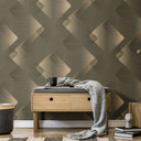 Grafisch behang Elysium taupe