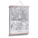 Plakat mapa miasta Hamburg