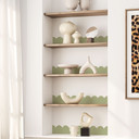 Wallsticker bølgebort pistacie