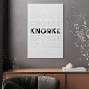 Leinwandbild Knorke