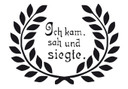 Wandtattoo Ich kam, sah und siegte
