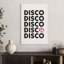 Leinwandbild Retro Disco Vibes Typografie - Kerr-Dineen
